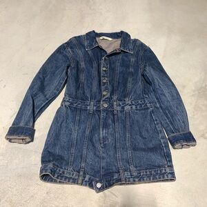 Zara Dark Blue Denim Mini Dress